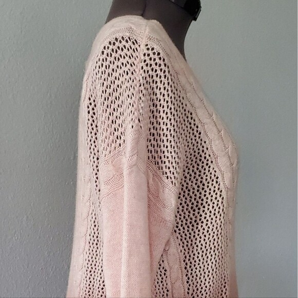 American Eagle Outfitters Sweater Women's Small Pink Ombre Split Hem Boho - Picture 4 of 7